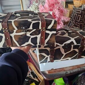 Decorative Storage Trunks / Keepsake Boxes – Set of 2